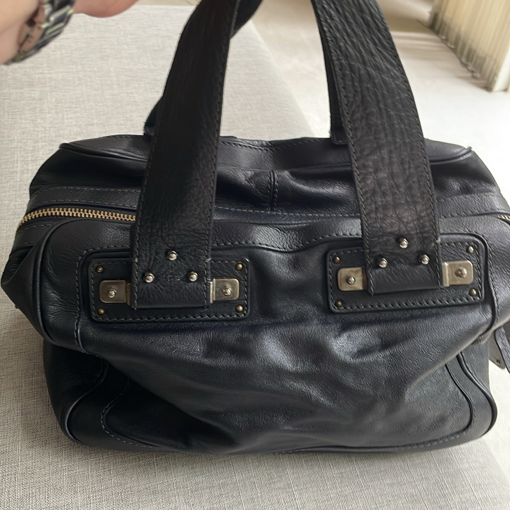 Chloe black leather ACIER bag o/s - Picture 3 of 14